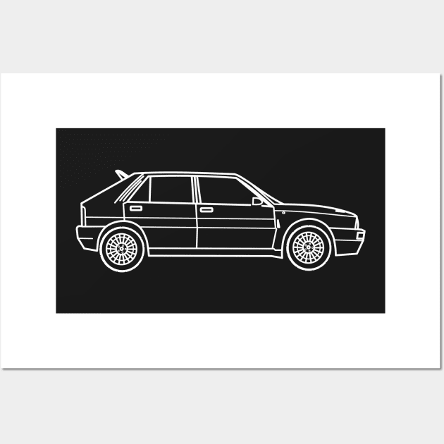 Lancia Delta Wall Art by Aurealis